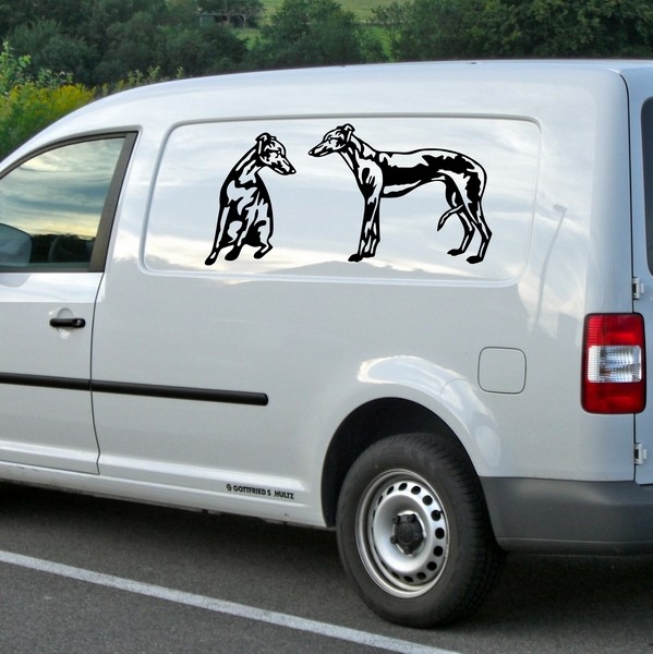 Exemple de stickers muraux: Lvriers Whippet